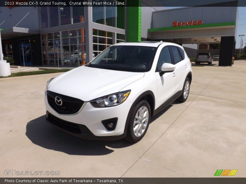 Crystal White Pearl Mica / Sand 2013 Mazda CX-5 Grand Touring