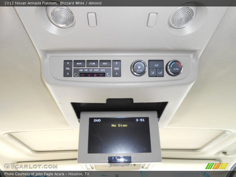 Blizzard White / Almond 2012 Nissan Armada Platinum