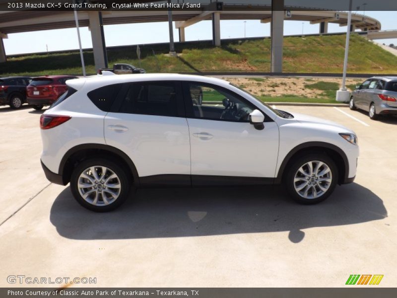 Crystal White Pearl Mica / Sand 2013 Mazda CX-5 Grand Touring