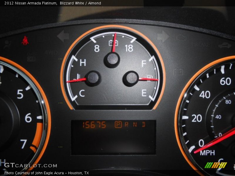 Blizzard White / Almond 2012 Nissan Armada Platinum