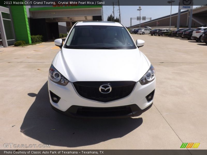 Crystal White Pearl Mica / Sand 2013 Mazda CX-5 Grand Touring