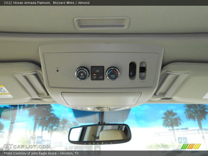 Blizzard White / Almond 2012 Nissan Armada Platinum