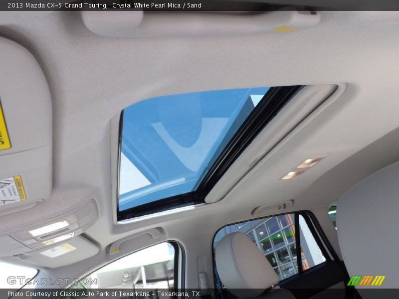 Crystal White Pearl Mica / Sand 2013 Mazda CX-5 Grand Touring