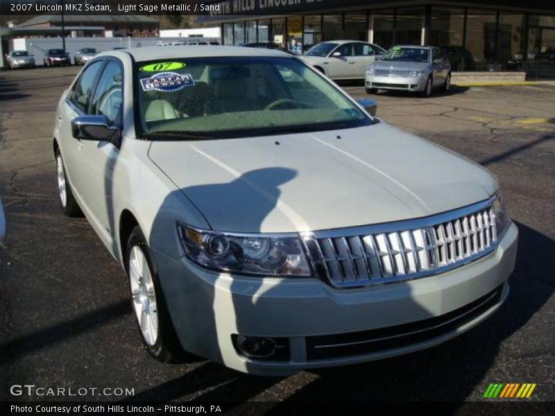 Light Sage Metallic / Sand 2007 Lincoln MKZ Sedan