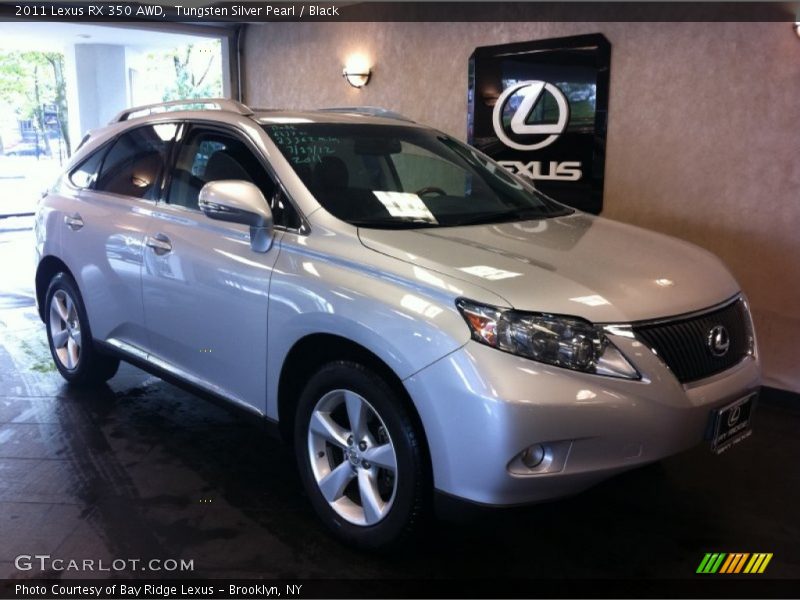 Tungsten Silver Pearl / Black 2011 Lexus RX 350 AWD