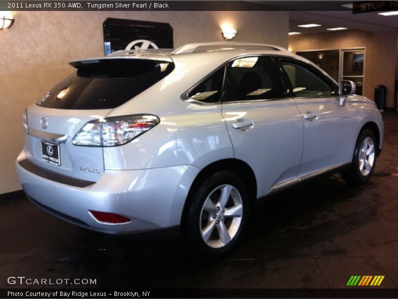 Tungsten Silver Pearl / Black 2011 Lexus RX 350 AWD