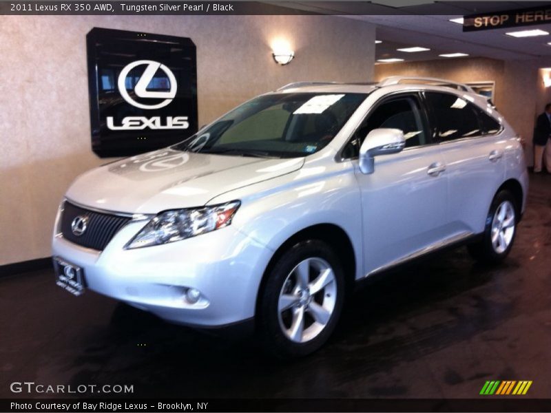 Tungsten Silver Pearl / Black 2011 Lexus RX 350 AWD