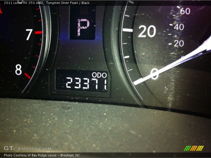 Tungsten Silver Pearl / Black 2011 Lexus RX 350 AWD