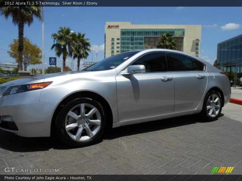 Silver Moon / Ebony 2012 Acura TL 3.5 Technology