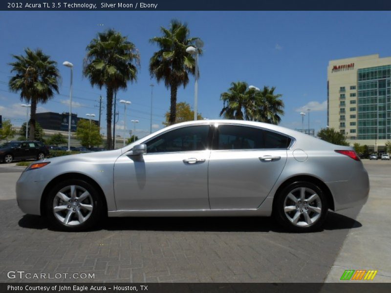 Silver Moon / Ebony 2012 Acura TL 3.5 Technology