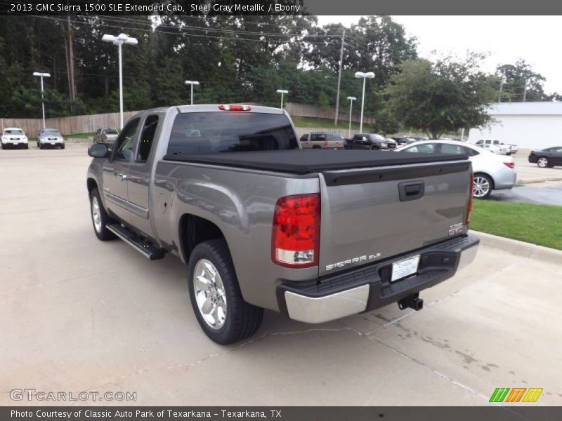 Steel Gray Metallic / Ebony 2013 GMC Sierra 1500 SLE Extended Cab