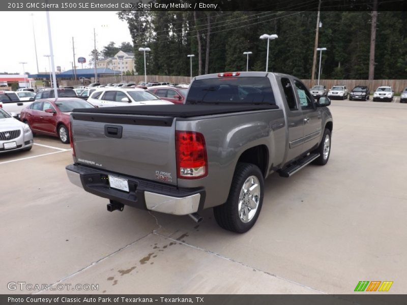 Steel Gray Metallic / Ebony 2013 GMC Sierra 1500 SLE Extended Cab