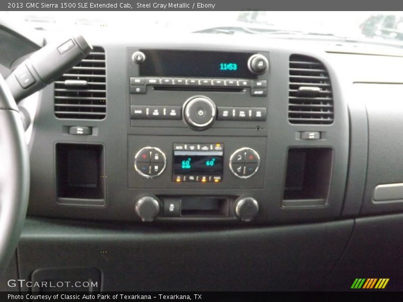 Steel Gray Metallic / Ebony 2013 GMC Sierra 1500 SLE Extended Cab