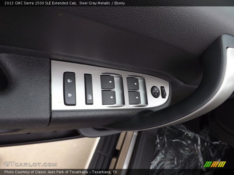 Steel Gray Metallic / Ebony 2013 GMC Sierra 1500 SLE Extended Cab