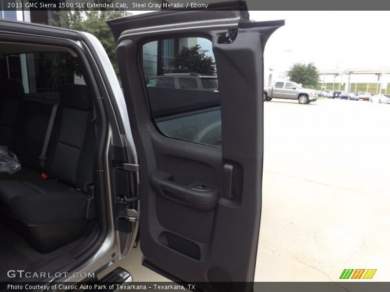 Steel Gray Metallic / Ebony 2013 GMC Sierra 1500 SLE Extended Cab