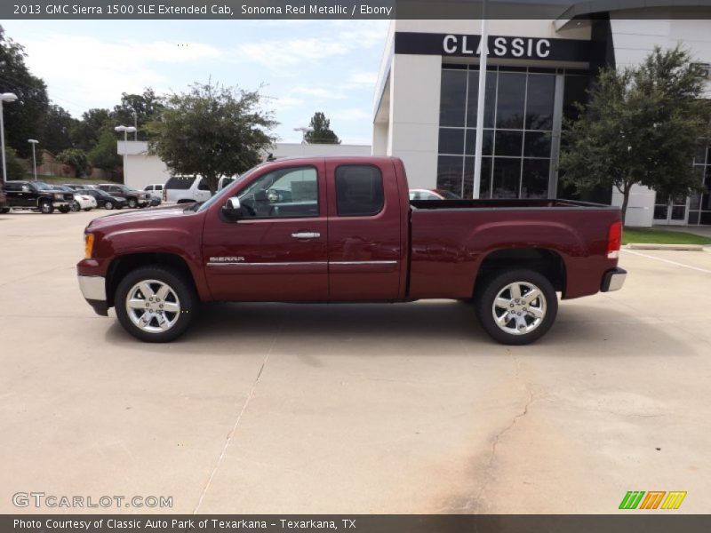 Sonoma Red Metallic / Ebony 2013 GMC Sierra 1500 SLE Extended Cab