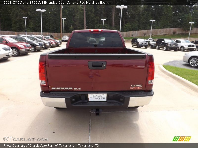 Sonoma Red Metallic / Ebony 2013 GMC Sierra 1500 SLE Extended Cab