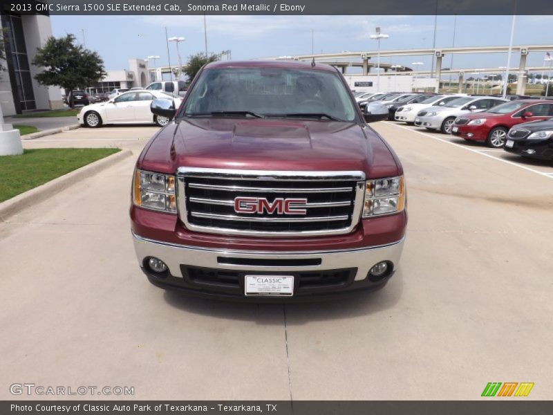 Sonoma Red Metallic / Ebony 2013 GMC Sierra 1500 SLE Extended Cab