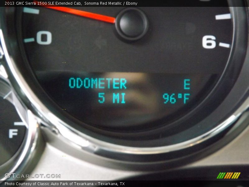 Sonoma Red Metallic / Ebony 2013 GMC Sierra 1500 SLE Extended Cab