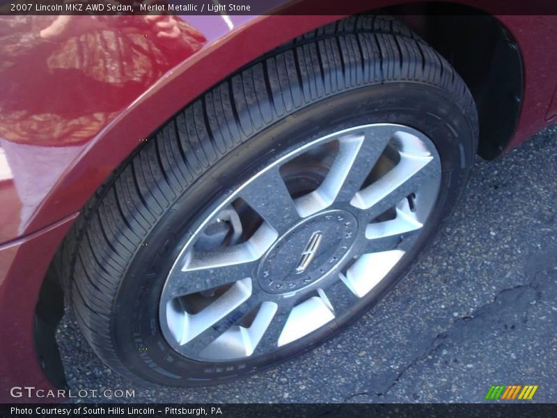 Merlot Metallic / Light Stone 2007 Lincoln MKZ AWD Sedan