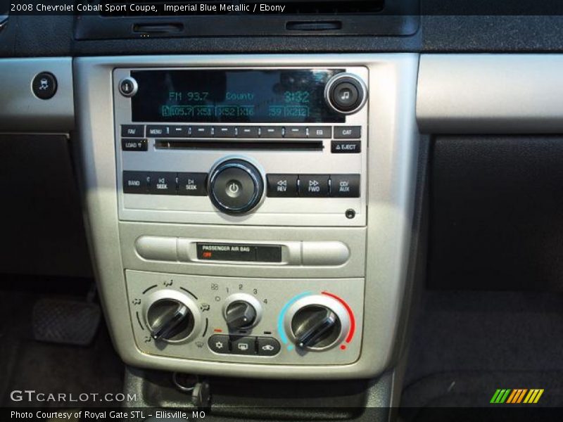 Imperial Blue Metallic / Ebony 2008 Chevrolet Cobalt Sport Coupe