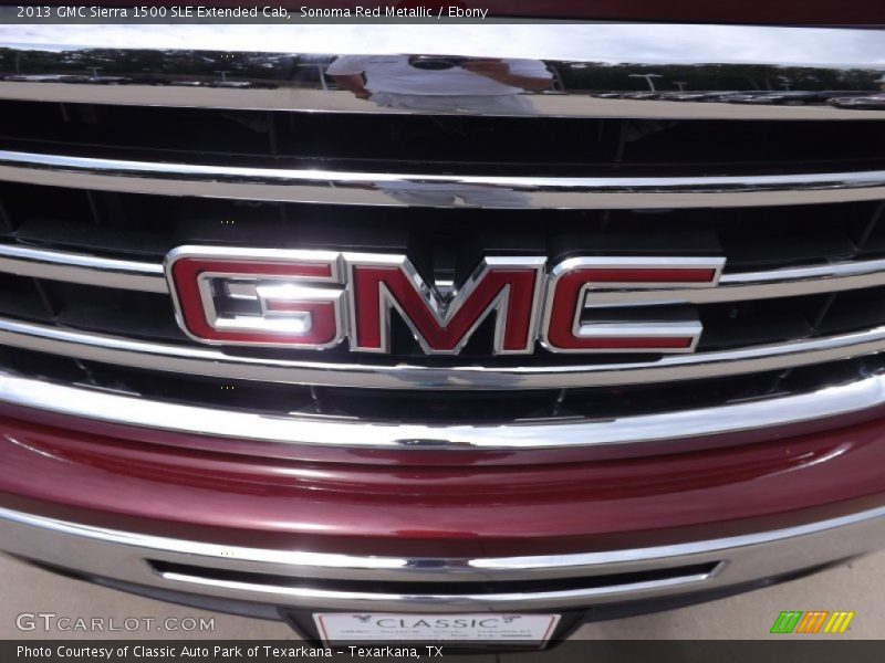 Sonoma Red Metallic / Ebony 2013 GMC Sierra 1500 SLE Extended Cab