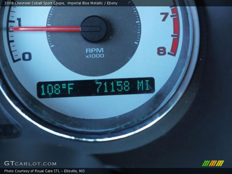 Imperial Blue Metallic / Ebony 2008 Chevrolet Cobalt Sport Coupe