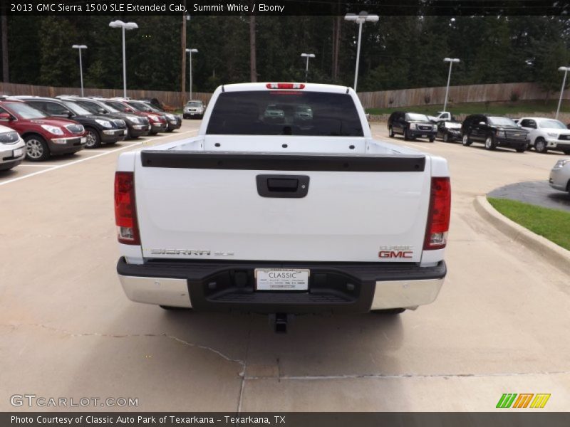 Summit White / Ebony 2013 GMC Sierra 1500 SLE Extended Cab