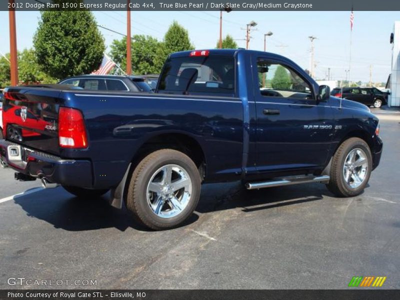 True Blue Pearl / Dark Slate Gray/Medium Graystone 2012 Dodge Ram 1500 Express Regular Cab 4x4