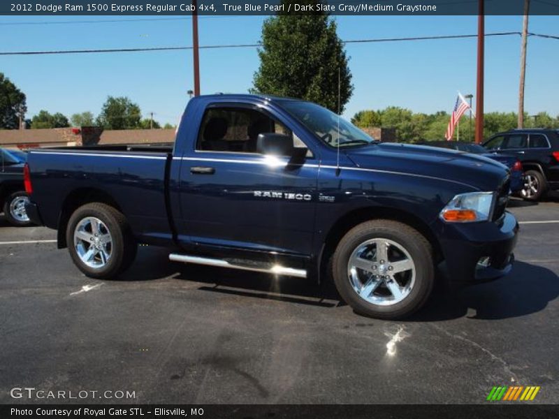 True Blue Pearl / Dark Slate Gray/Medium Graystone 2012 Dodge Ram 1500 Express Regular Cab 4x4