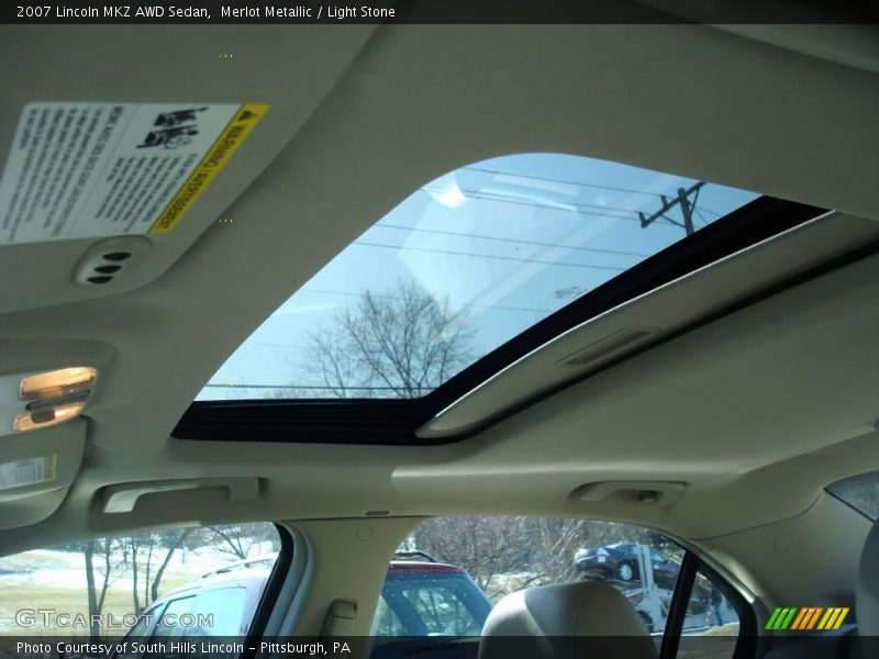 Merlot Metallic / Light Stone 2007 Lincoln MKZ AWD Sedan