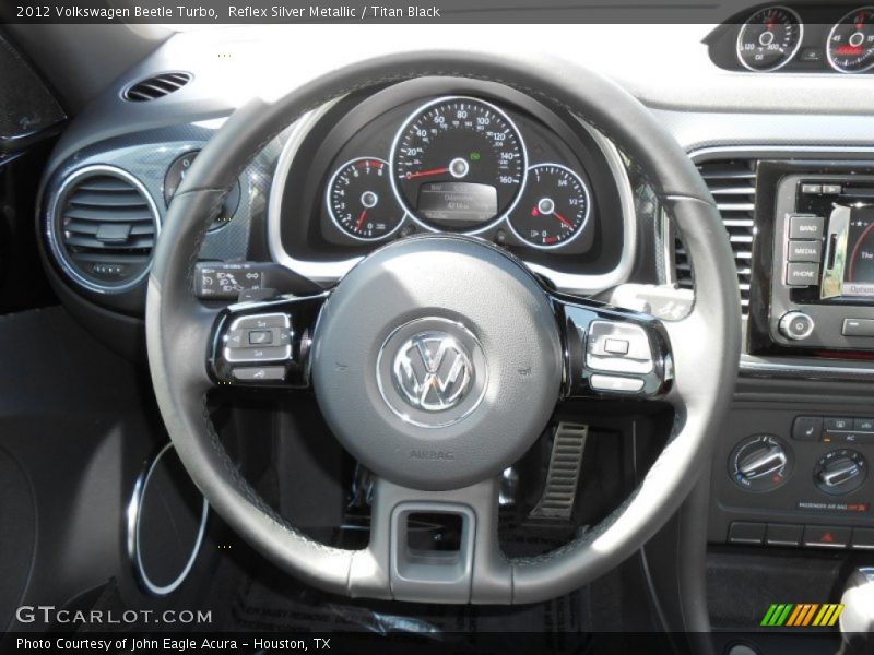 Reflex Silver Metallic / Titan Black 2012 Volkswagen Beetle Turbo