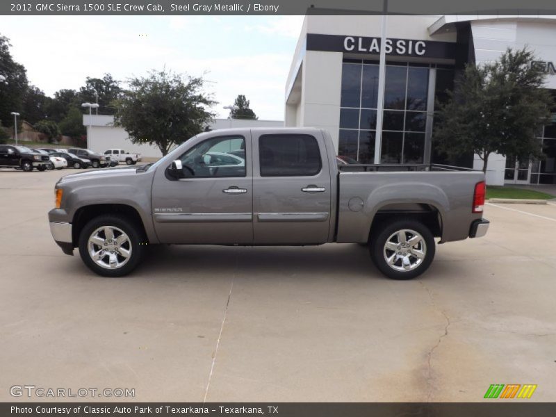 Steel Gray Metallic / Ebony 2012 GMC Sierra 1500 SLE Crew Cab