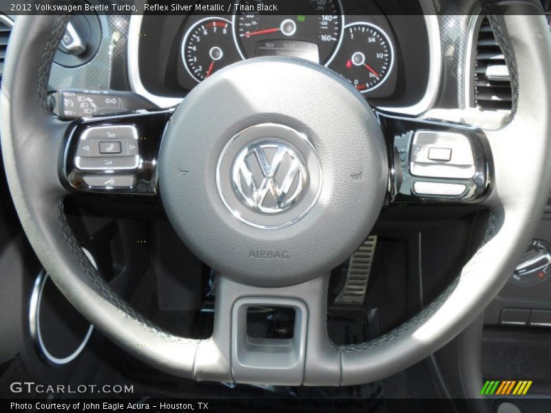 Reflex Silver Metallic / Titan Black 2012 Volkswagen Beetle Turbo