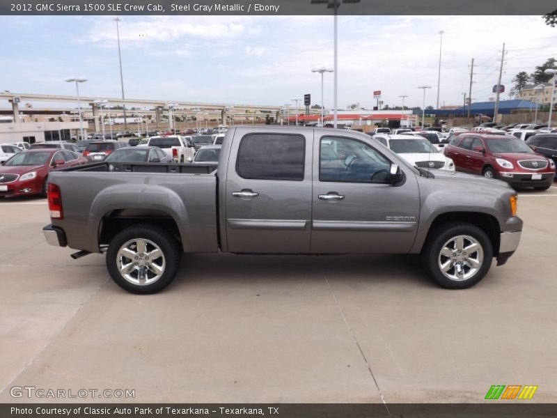 Steel Gray Metallic / Ebony 2012 GMC Sierra 1500 SLE Crew Cab