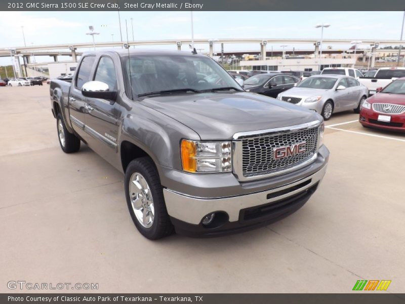 Steel Gray Metallic / Ebony 2012 GMC Sierra 1500 SLE Crew Cab