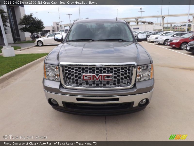 Steel Gray Metallic / Ebony 2012 GMC Sierra 1500 SLE Crew Cab