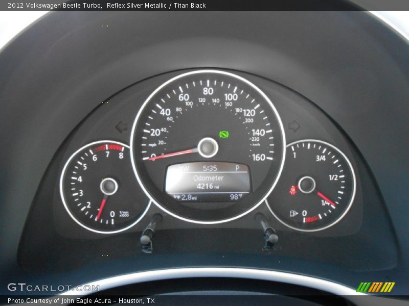 Reflex Silver Metallic / Titan Black 2012 Volkswagen Beetle Turbo