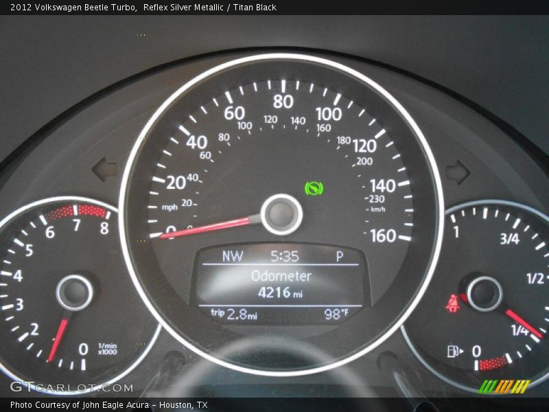 Reflex Silver Metallic / Titan Black 2012 Volkswagen Beetle Turbo