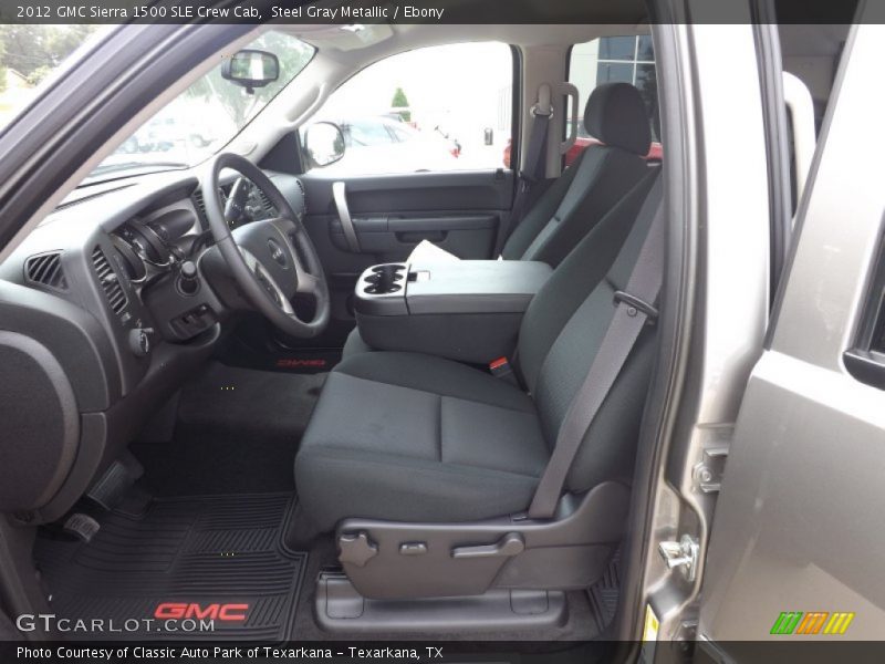 Steel Gray Metallic / Ebony 2012 GMC Sierra 1500 SLE Crew Cab