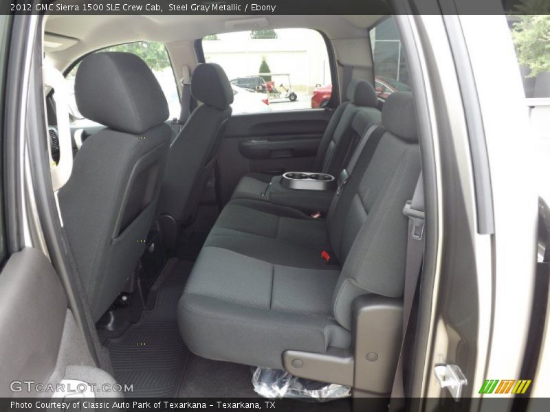 Steel Gray Metallic / Ebony 2012 GMC Sierra 1500 SLE Crew Cab