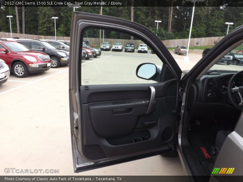 Steel Gray Metallic / Ebony 2012 GMC Sierra 1500 SLE Crew Cab
