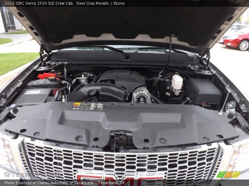 Steel Gray Metallic / Ebony 2012 GMC Sierra 1500 SLE Crew Cab