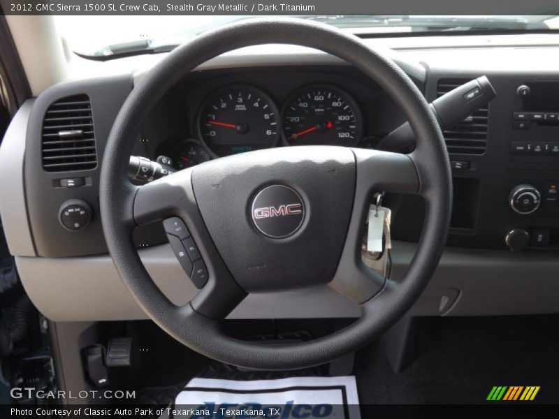 Stealth Gray Metallic / Dark Titanium 2012 GMC Sierra 1500 SL Crew Cab