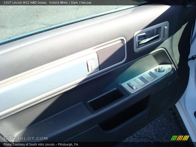 Oxford White / Dark Charcoal 2007 Lincoln MKZ AWD Sedan