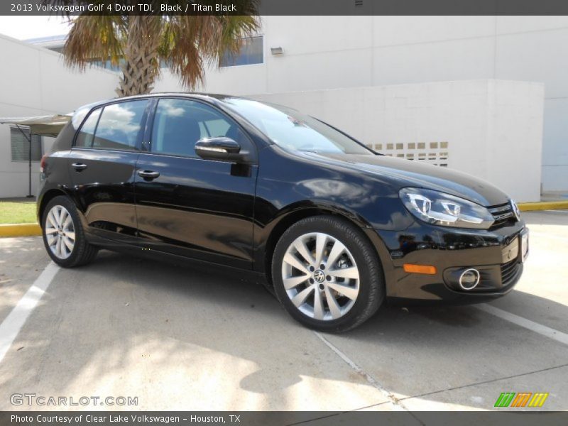 Black / Titan Black 2013 Volkswagen Golf 4 Door TDI