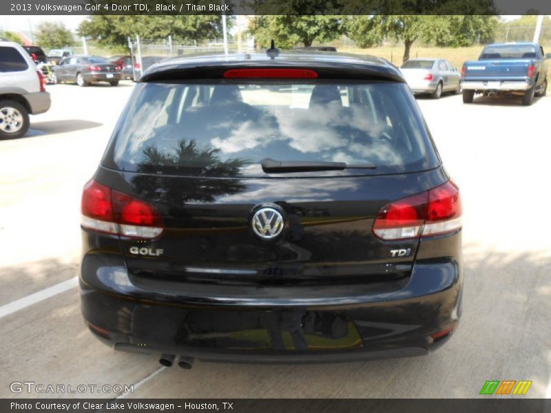 Black / Titan Black 2013 Volkswagen Golf 4 Door TDI
