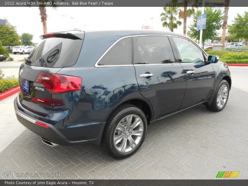 Bali Blue Pearl / Taupe 2012 Acura MDX SH-AWD Advance