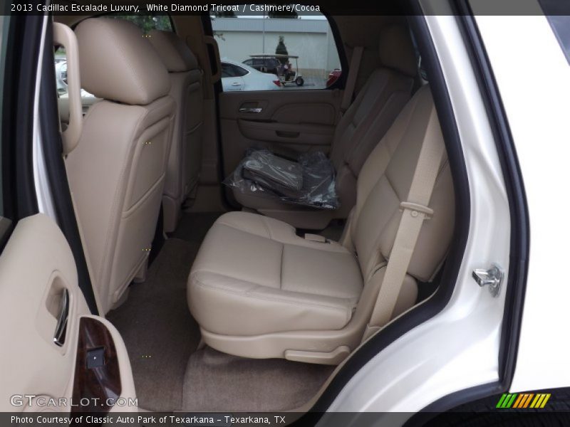 White Diamond Tricoat / Cashmere/Cocoa 2013 Cadillac Escalade Luxury