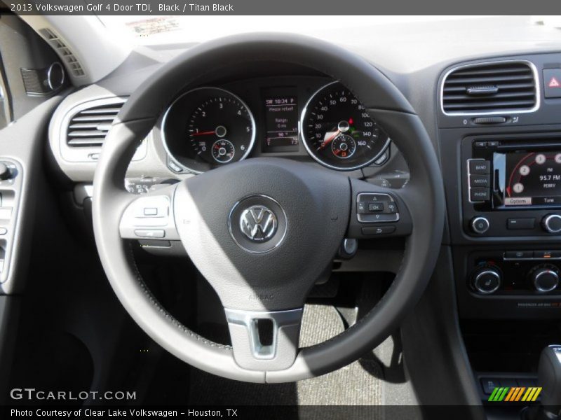 Black / Titan Black 2013 Volkswagen Golf 4 Door TDI